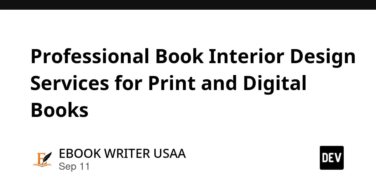Professional Book Interior Design Services for Print and Digital Books